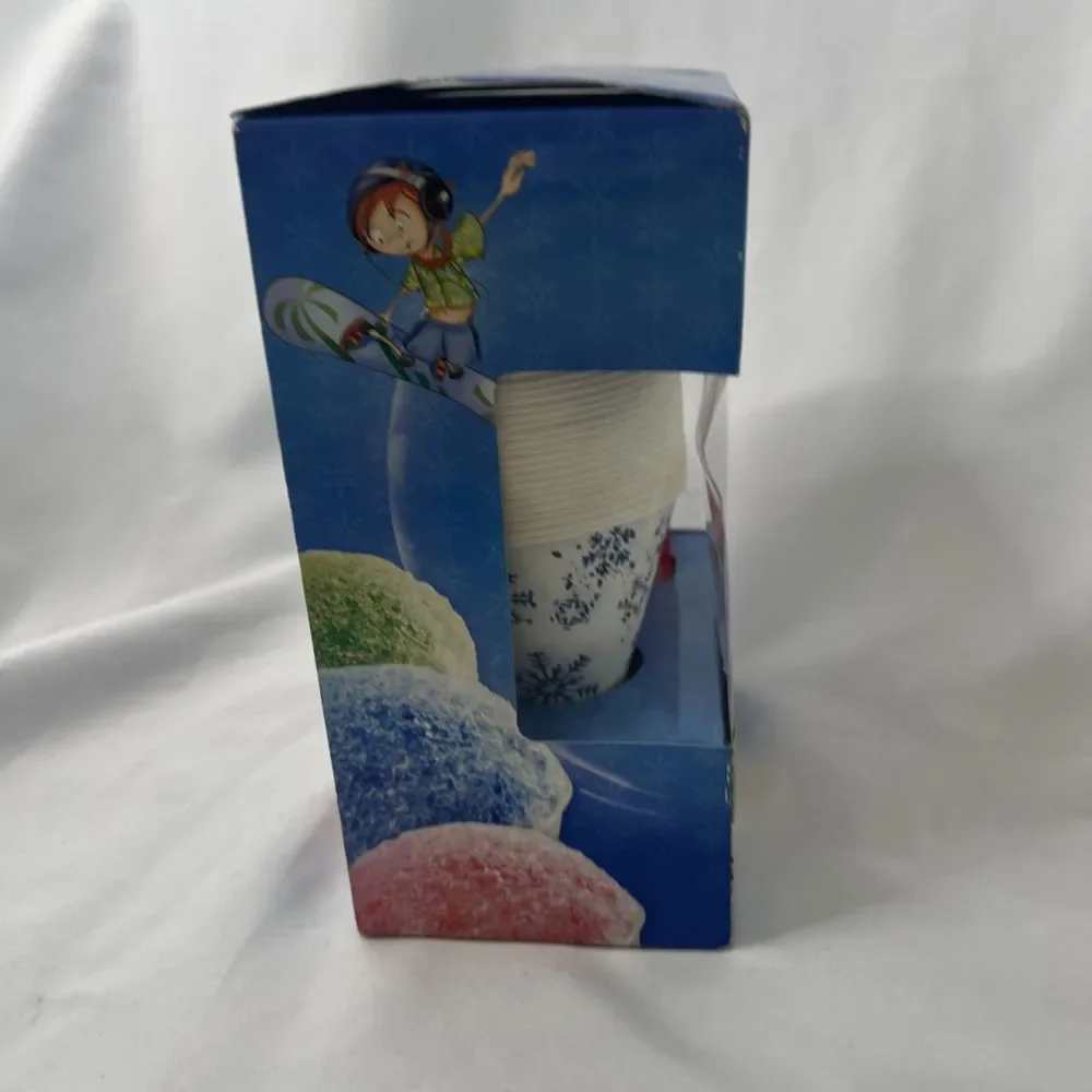 Back To Basics Hawaiice Snow Shredder Cups &‎ 25 Straws SITCS25 25ct Party NEW